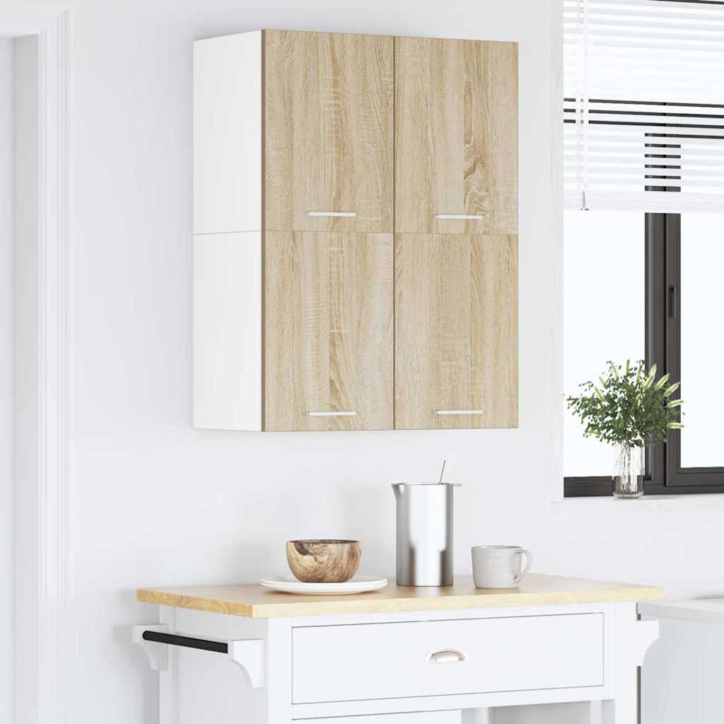 Hængeskab Sonoma Eg og Hvid 60 x 31 x 40 cm Konstrueret træ