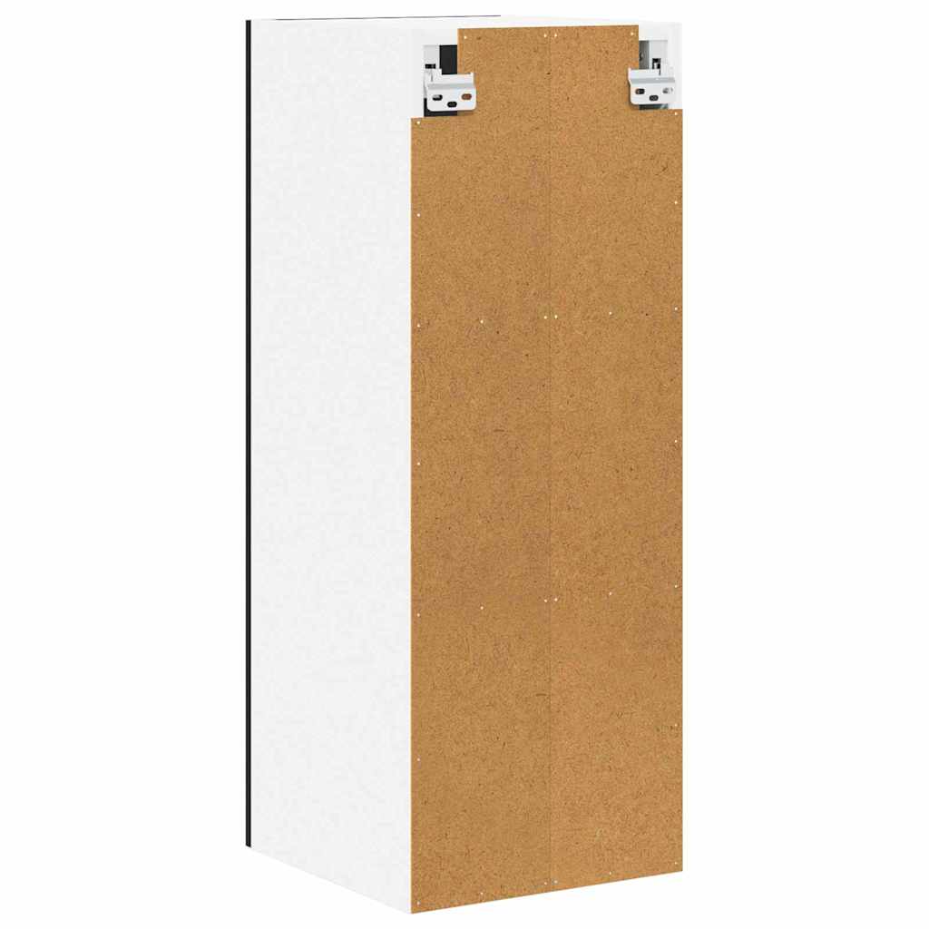 Hængeskab Sort Eg og Hvid 30 x 31 x 80 cm Konstrueret træ