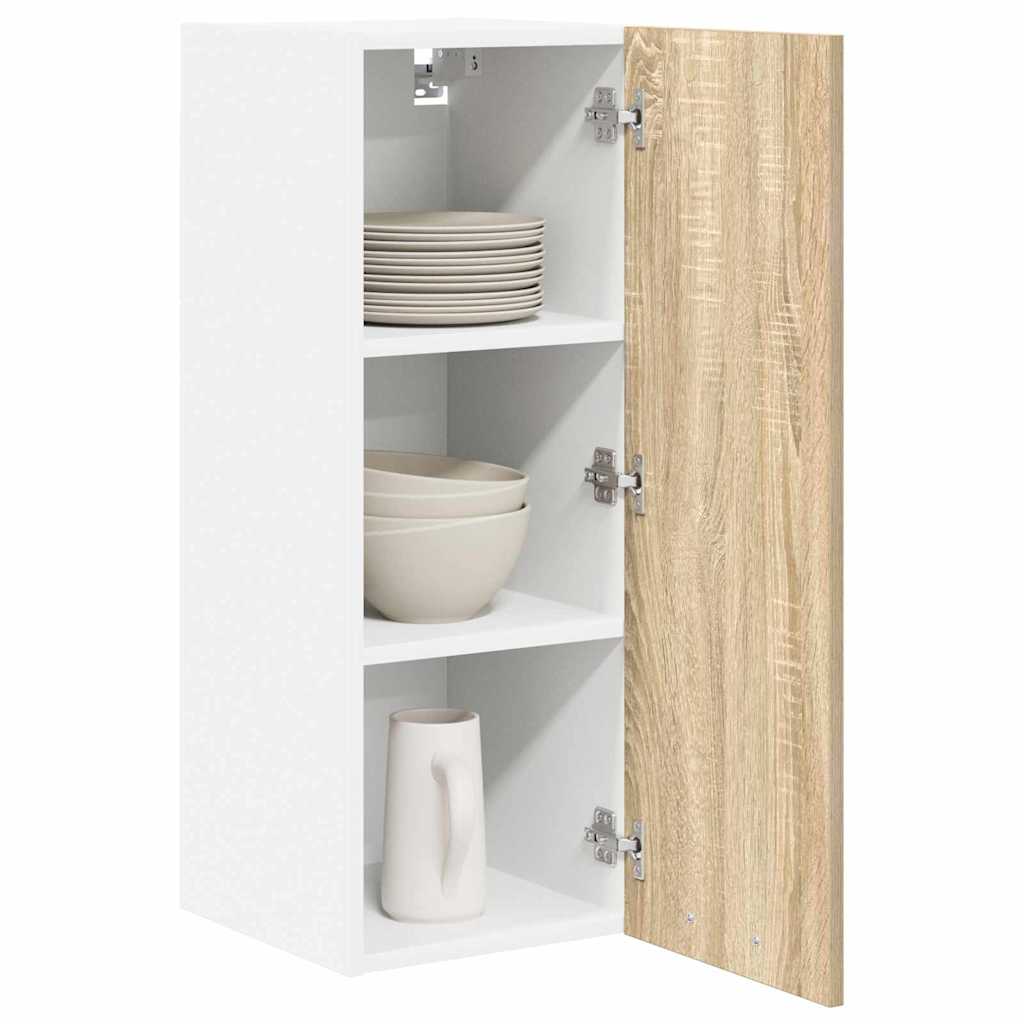 Hængeskab Sonoma Eg og Hvid 30 x 31 x 80 cm Konstrueret træ