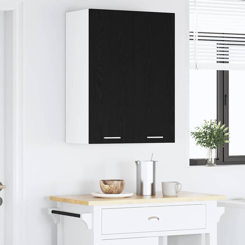 Hængeskab Sort eg 60 x 31 x 80 cm Konstrueret træ