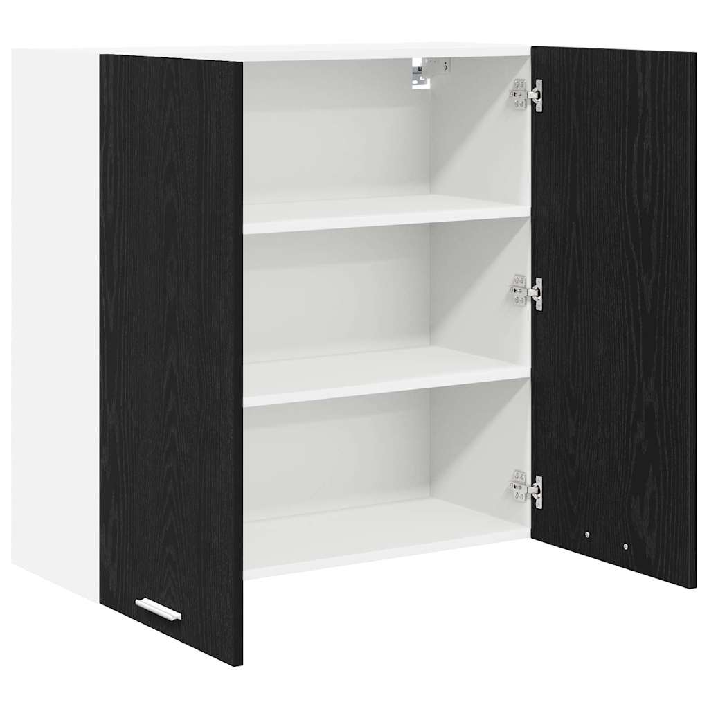 Hængeskab Sort eg 80 x 31 x 80 cm Konstrueret træ