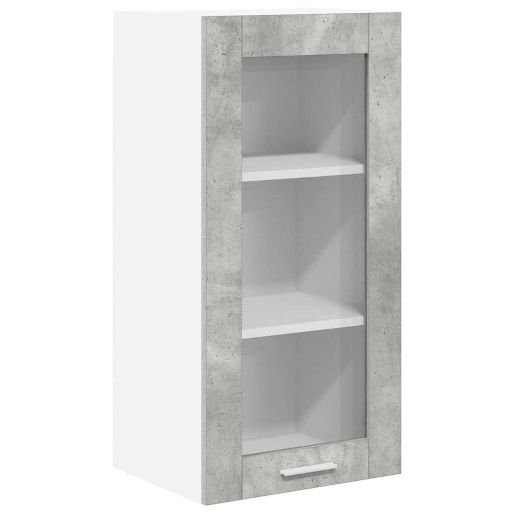 Hængeskab Beton Grå 40 x 31 x 80 cm Konstrueret træ