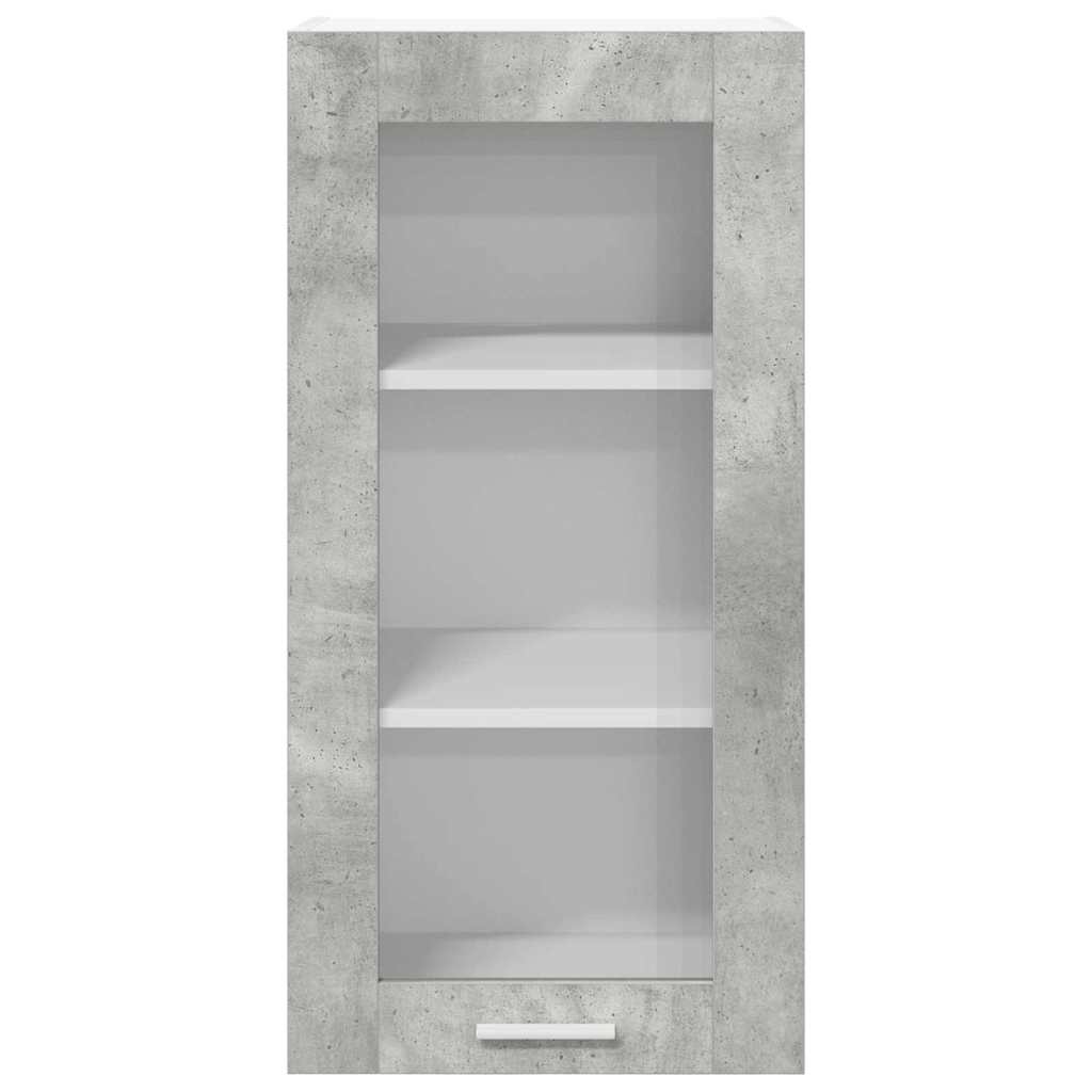 Hængeskab Beton Grå 40 x 31 x 80 cm Konstrueret træ