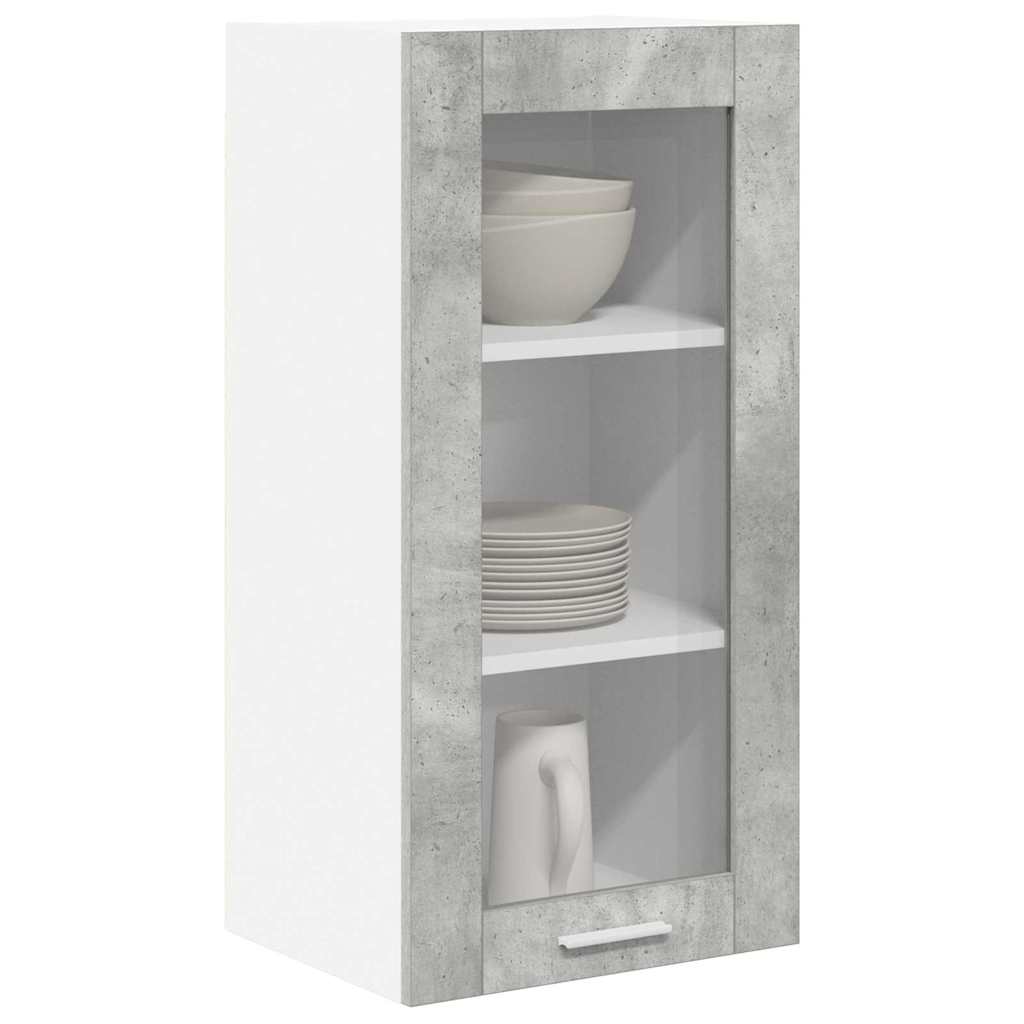 Hængeskab Beton Grå 40 x 31 x 80 cm Konstrueret træ