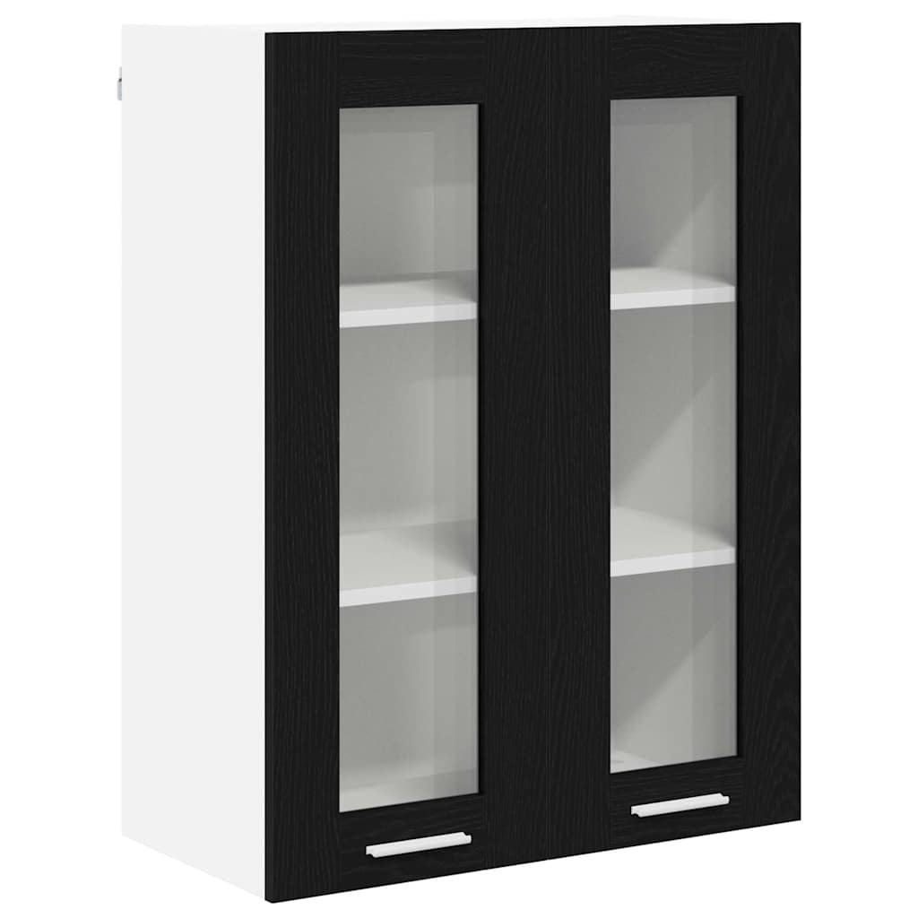 Hængeskab Sort eg 60 x 31 x 80 cm Konstrueret træ