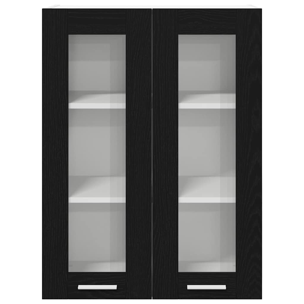 Hængeskab Sort eg 60 x 31 x 80 cm Konstrueret træ