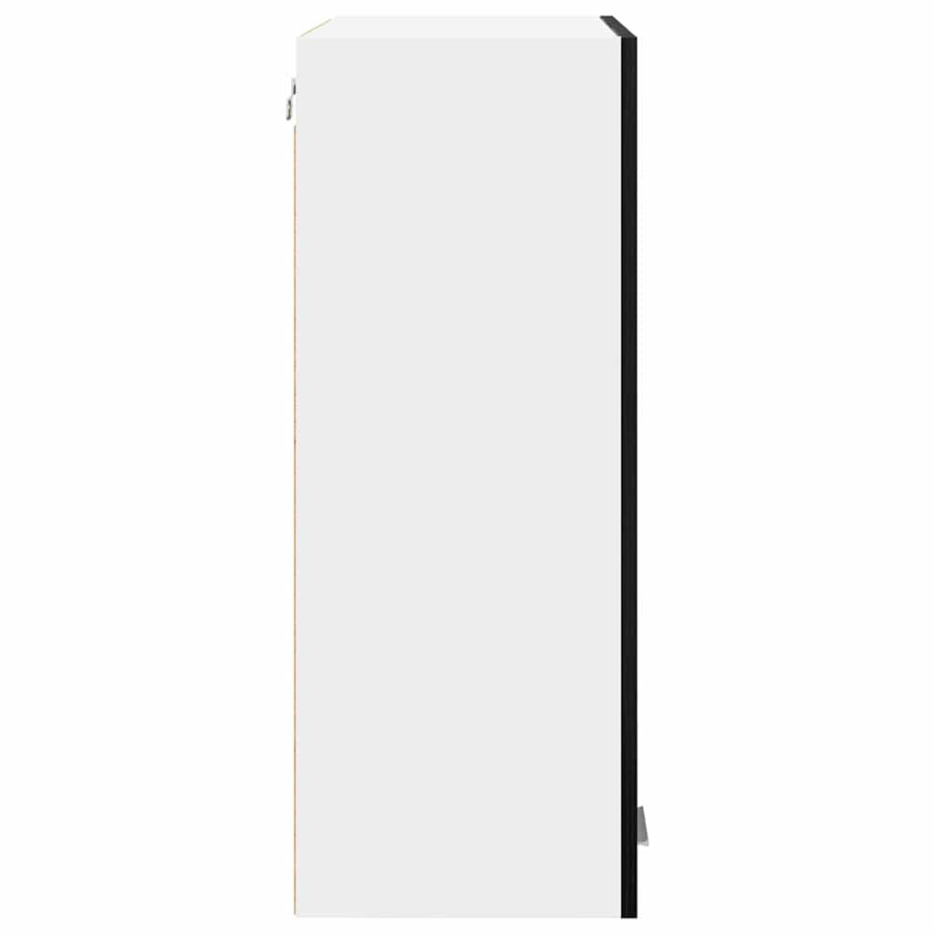 Hængeskab Sort eg 60 x 31 x 80 cm Konstrueret træ