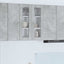 Hængeskab Beton Grå 60 x 31 x 80 cm Konstrueret træ
