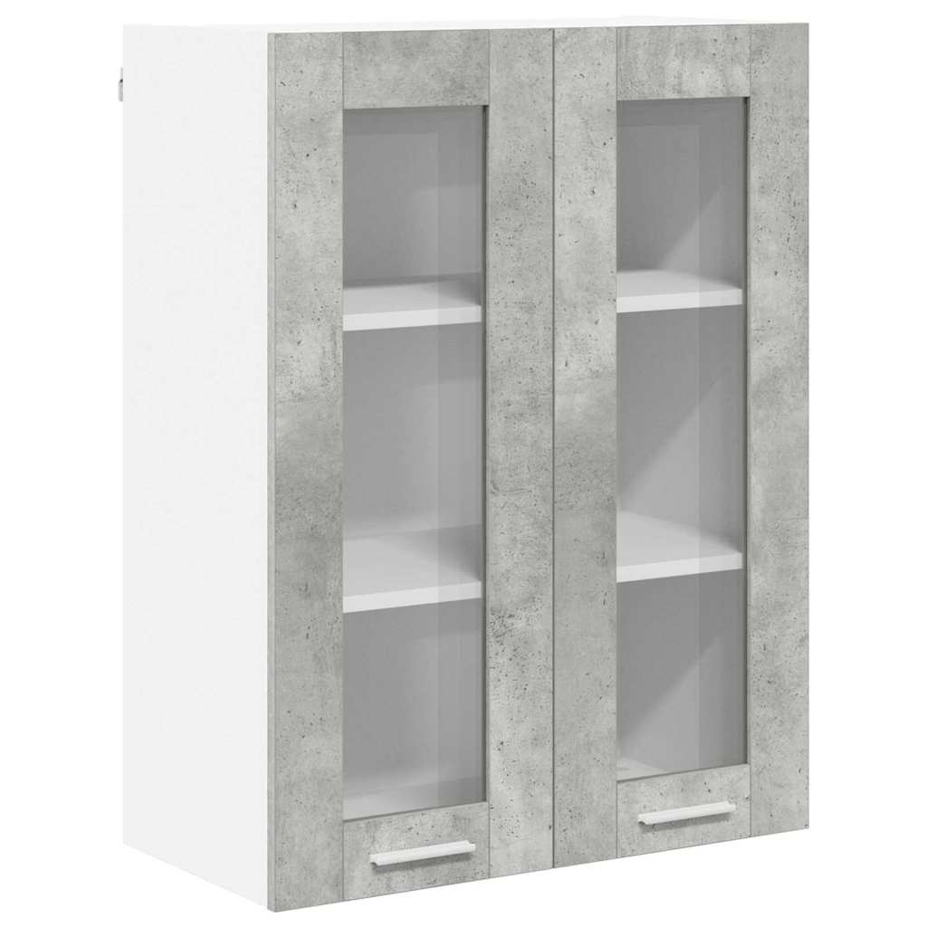 Hængeskab Beton Grå 60 x 31 x 80 cm Konstrueret træ
