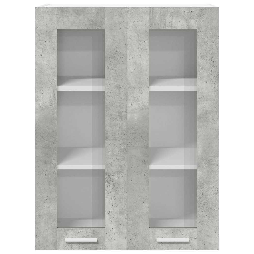 Hængeskab Beton Grå 60 x 31 x 80 cm Konstrueret træ