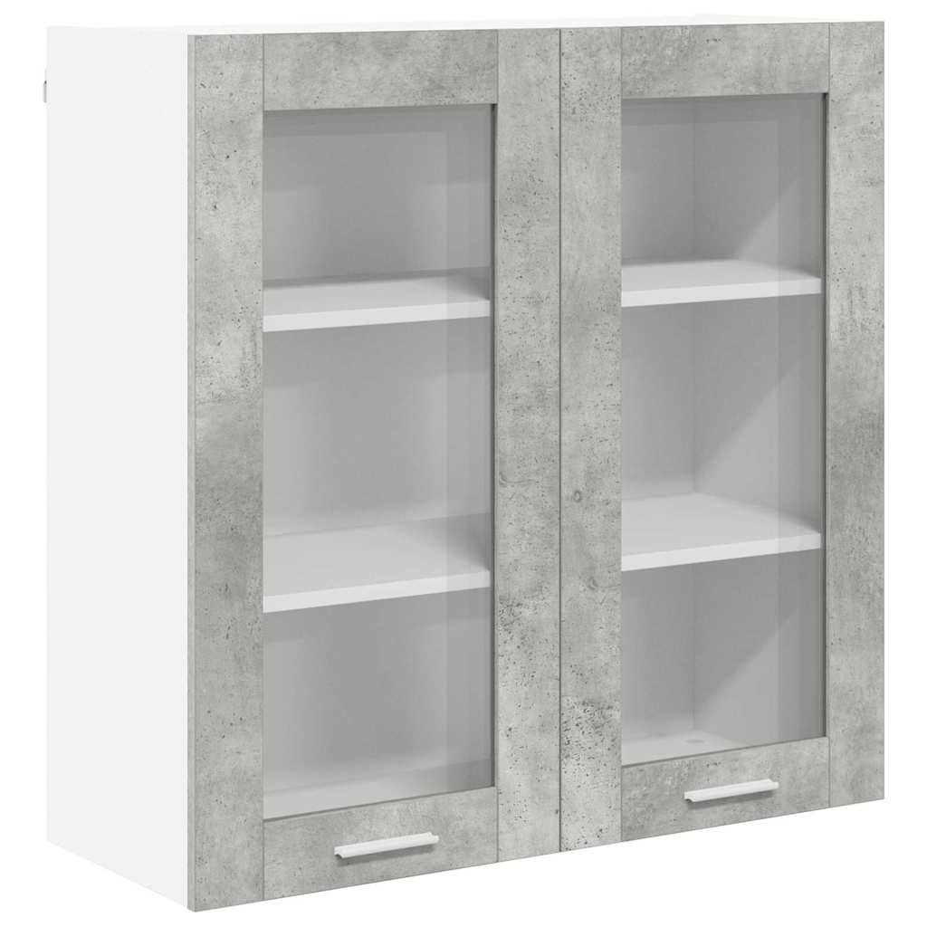 Hængeskab Beton Grå 80 x 31 x 80 cm Konstrueret træ
