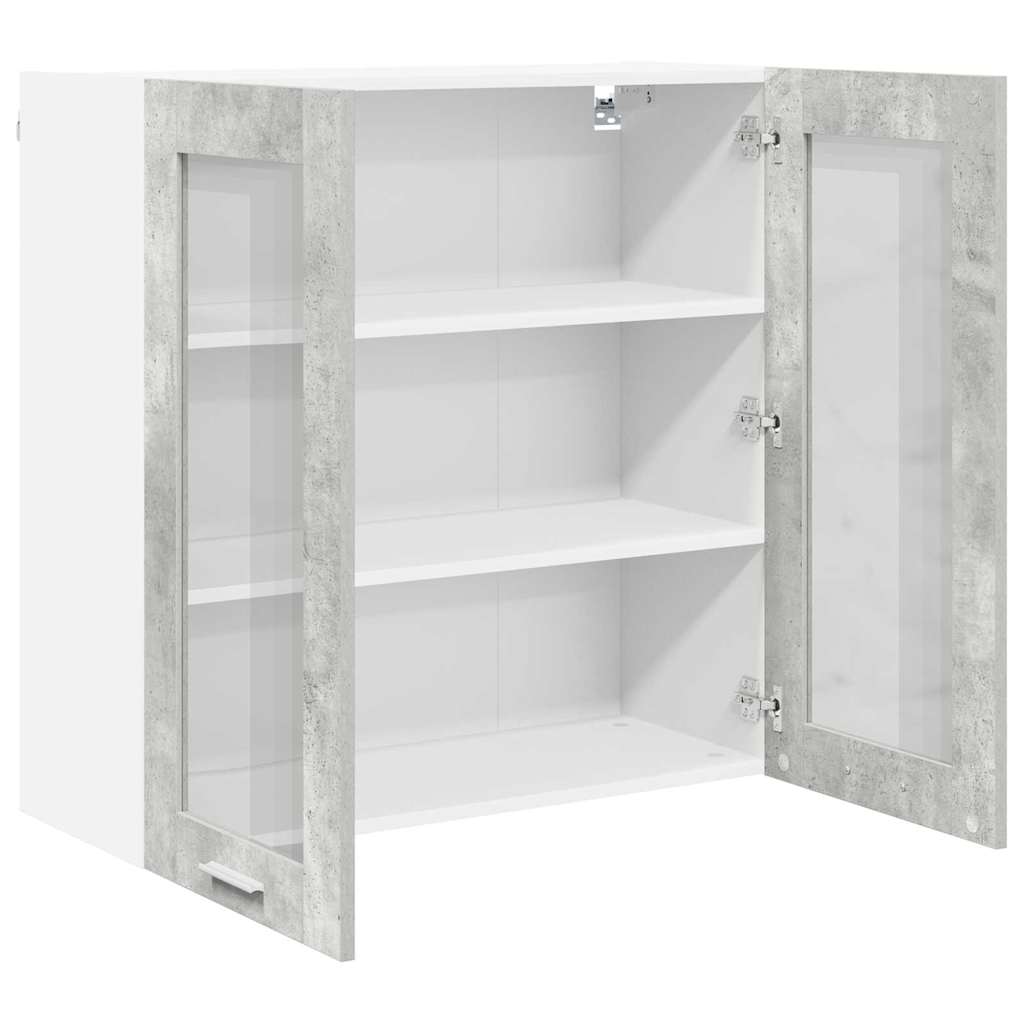 Hængeskab Beton Grå 80 x 31 x 80 cm Konstrueret træ