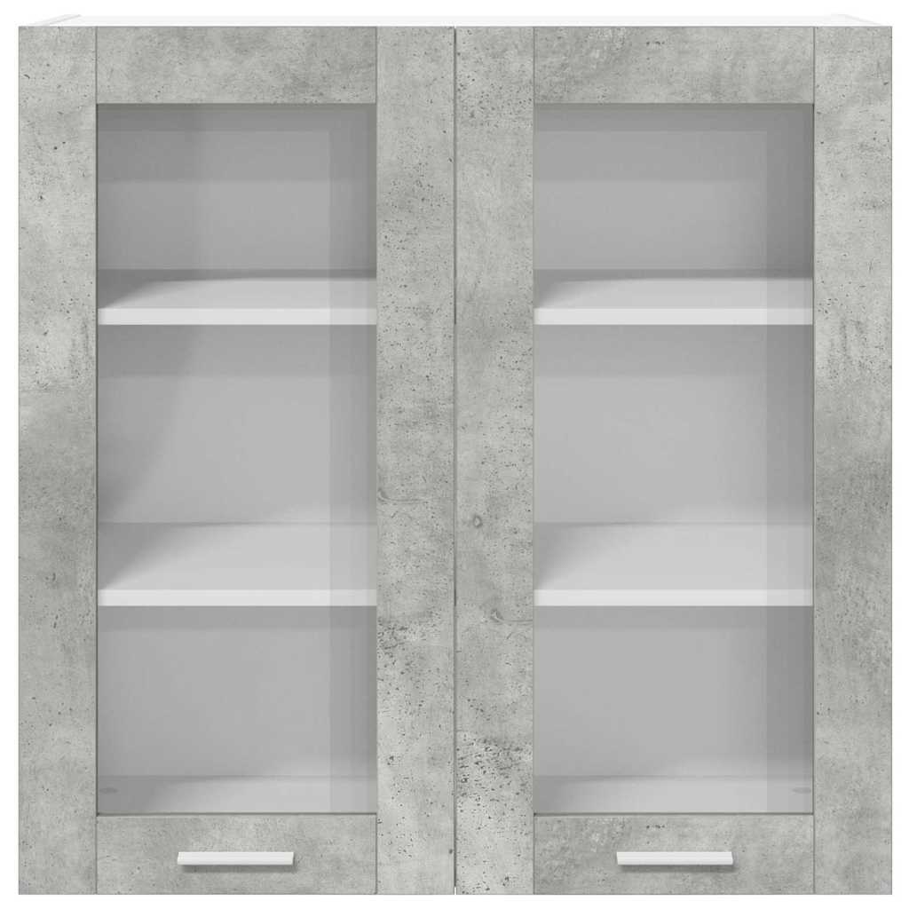 Hængeskab Beton Grå 80 x 31 x 80 cm Konstrueret træ