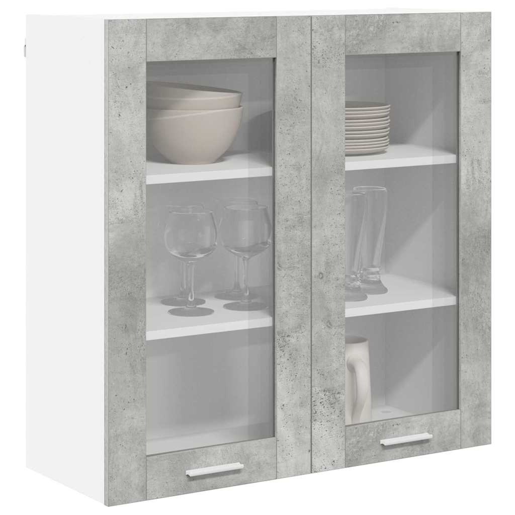 Hængeskab Beton Grå 80 x 31 x 80 cm Konstrueret træ