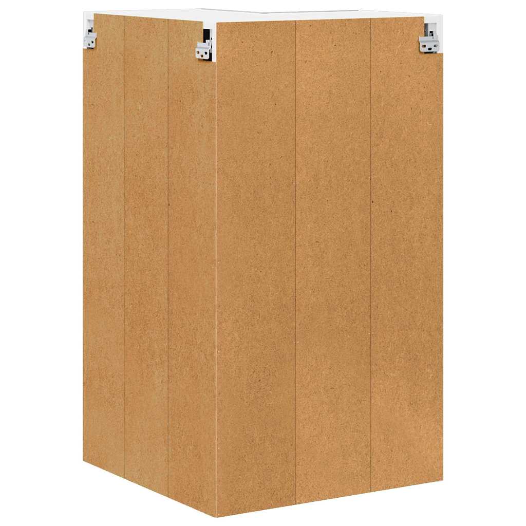 Hængeskab Beton grå og hvid 57 x 57 x 100 cm Konstrueret træ