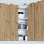 Hængeskab Artisan eg og hvid 57 x 57 x 100 cm Konstrueret træ