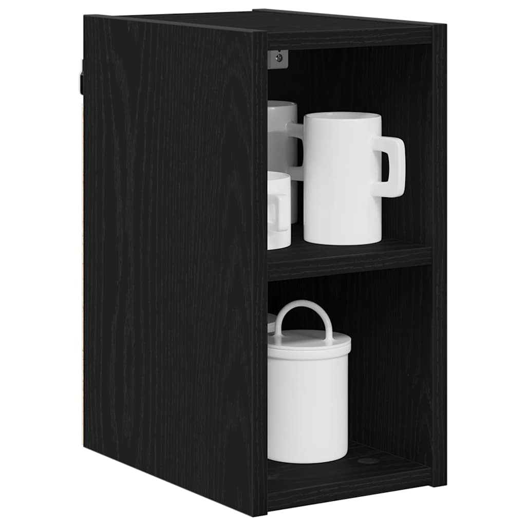 Hængeskab Sort eg 20 x 29,5 x 40 cm Konstrueret træ