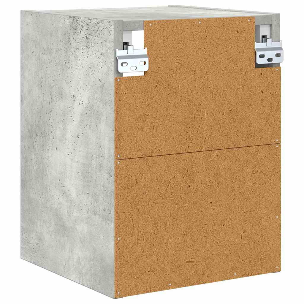 Hængeskab Beton Grå 30 x 29,5 x 40 cm Konstrueret træ