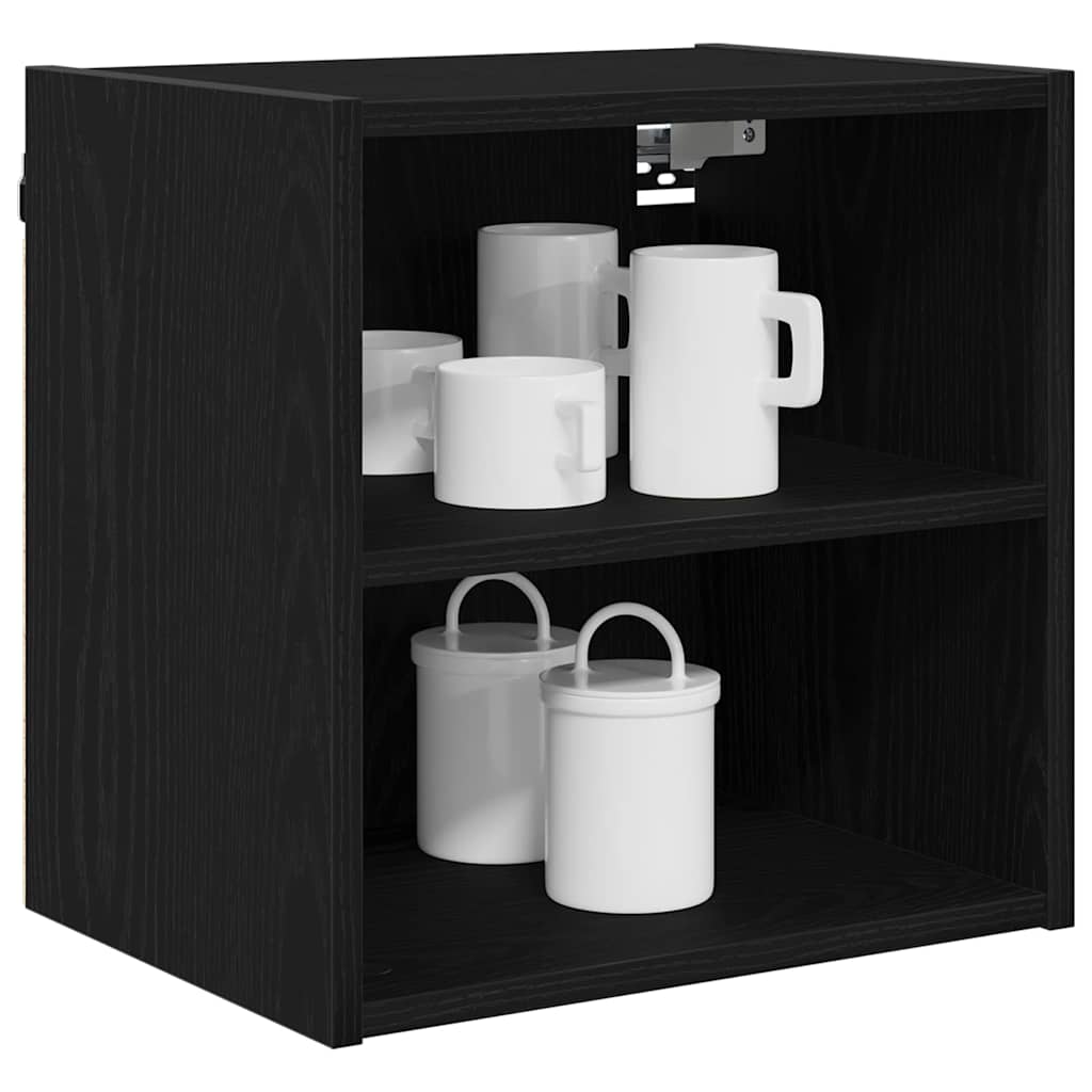 Hængeskab Sort eg 40 x 29,5 x 40 cm Konstrueret træ