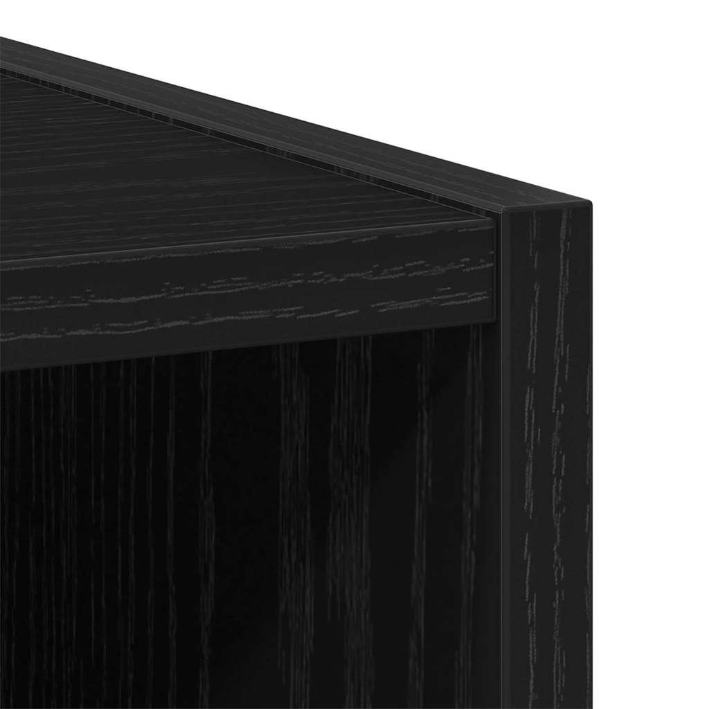 Hængeskab Sort eg 40 x 29,5 x 100 cm Konstrueret træ