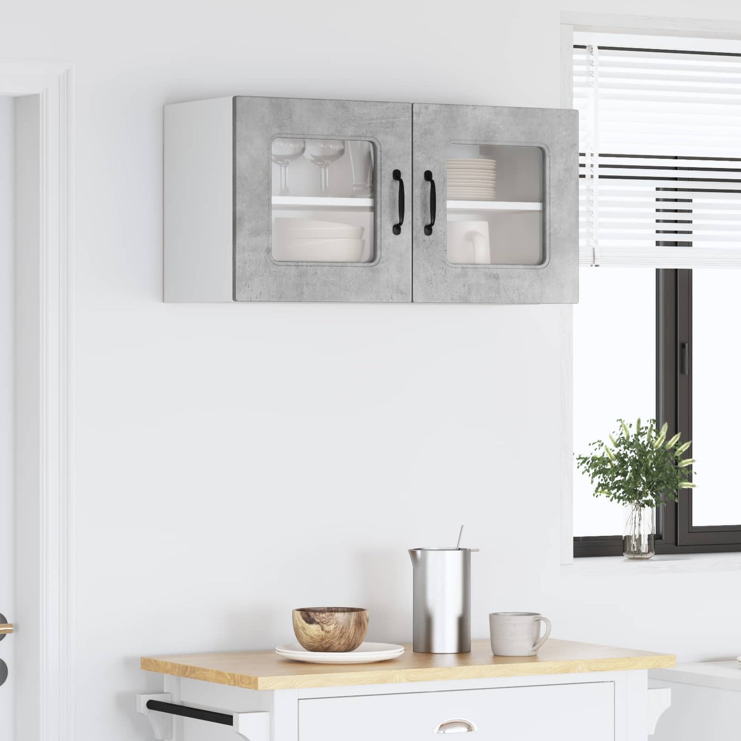 Panel til opvaskemaskine Kalmar Beton Grå 80 x 31 x 40 cm