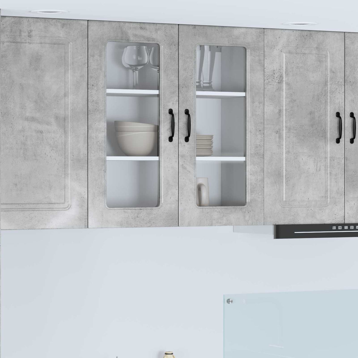 Panel til opvaskemaskine Kalmar Beton Grå 80 x 31 x 80 cm