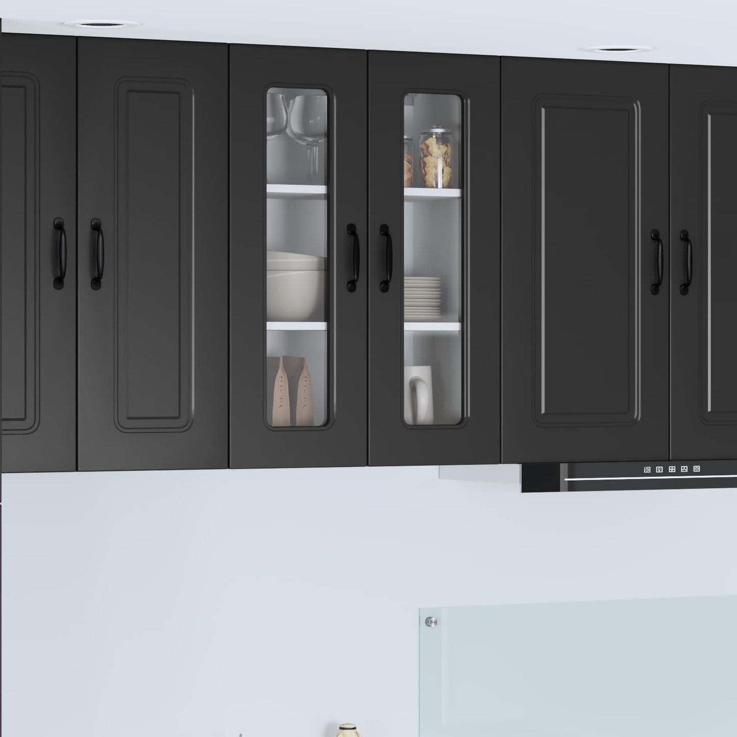 Panel til opvaskemaskine Kalmar Sort 60 x 31 x 80 cm