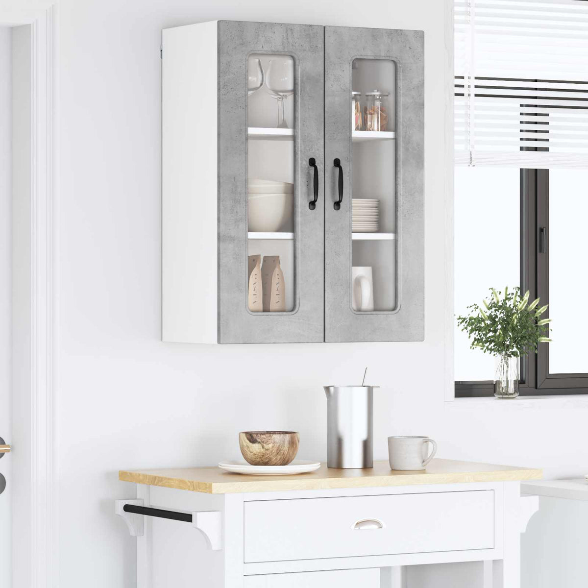 Panel til opvaskemaskine Kalmar Beton Grå 60 x 31 x 80 cm