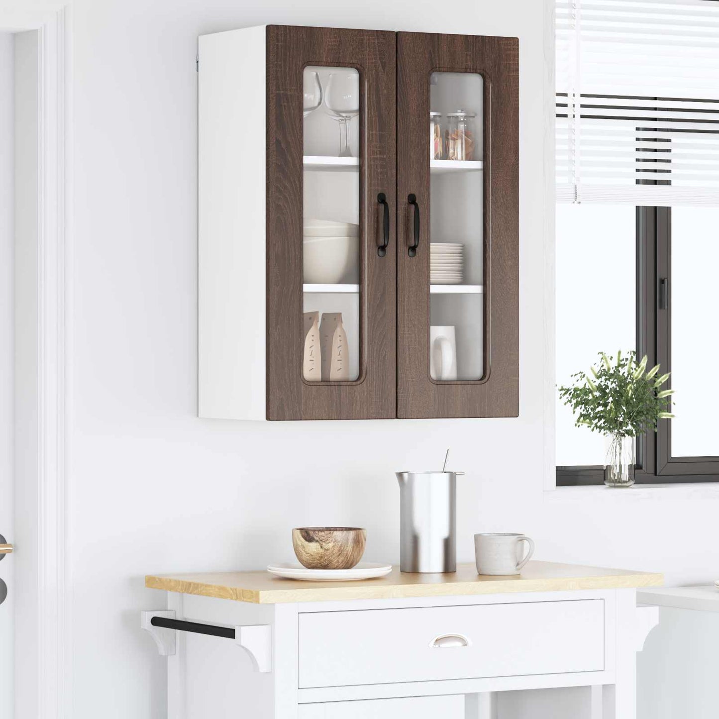 Panel til opvaskemaskine Kalmar Brun eg 60 x 31 x 80 cm