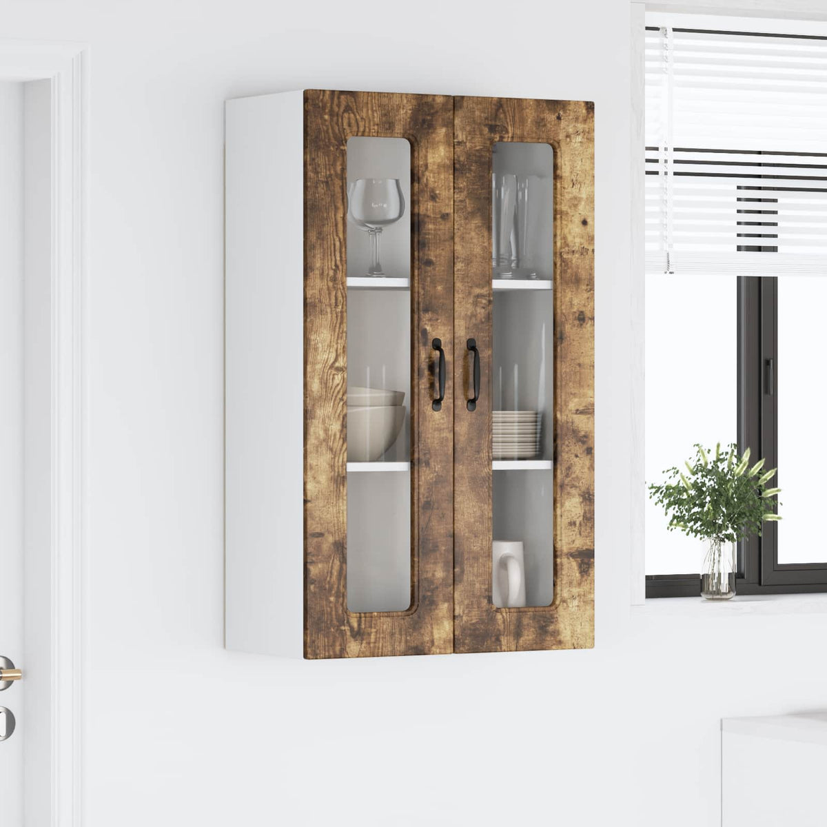 Panel til opvaskemaskine Kalmar Røget eg 60 x 31 x 100 cm