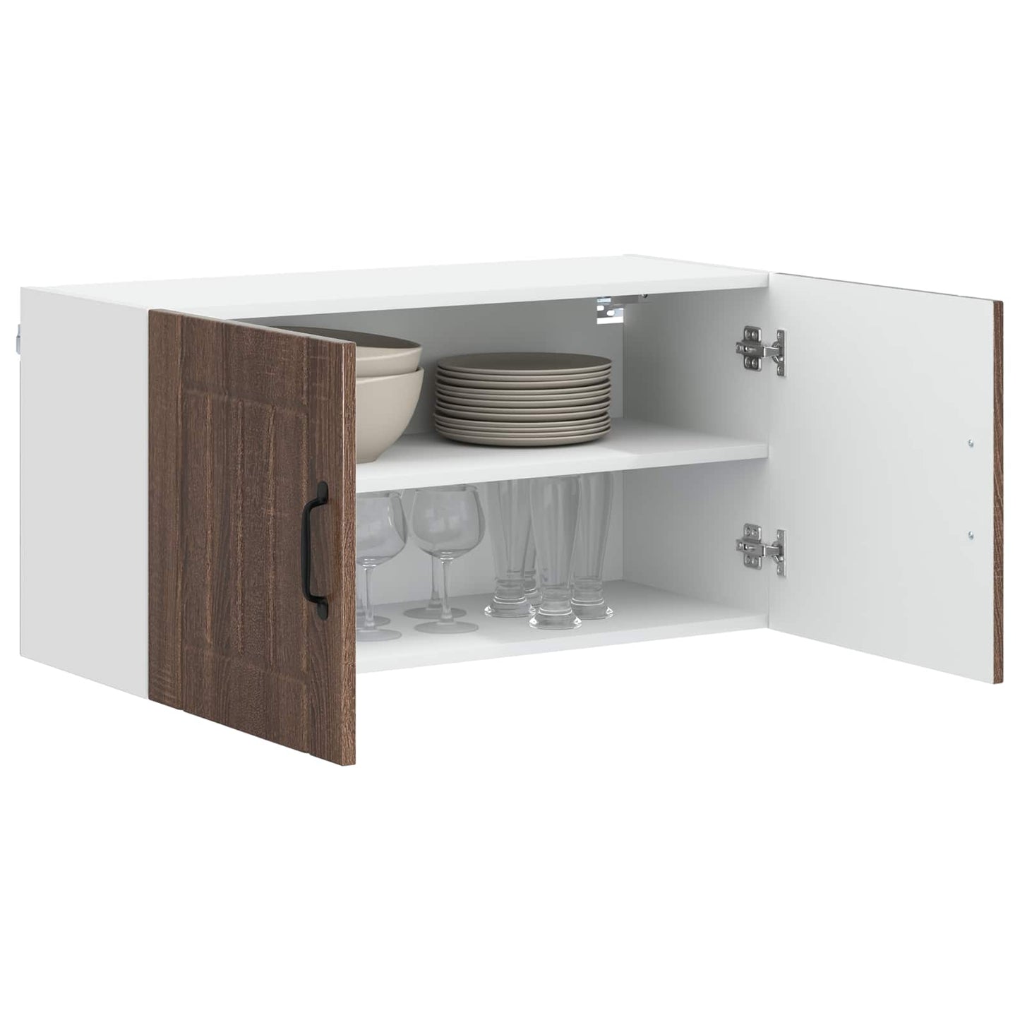 Vægskab LUCCA Brunt eg 80 x 31 x 40 cm Konstrueret træ