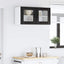 Væglågskab LUCCA Sort eg 80 x 31 x 40 cm Konstrueret træ