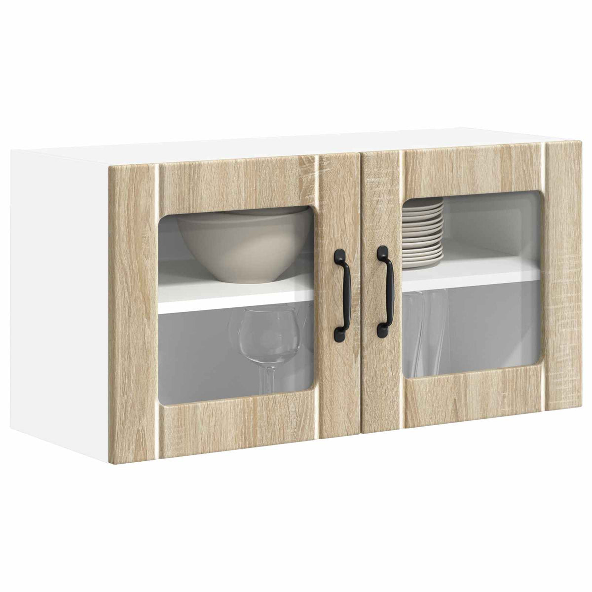 Væglågskab LUCCA Sonoma-eg 80 x 31 x 40 cm Konstrueret træ