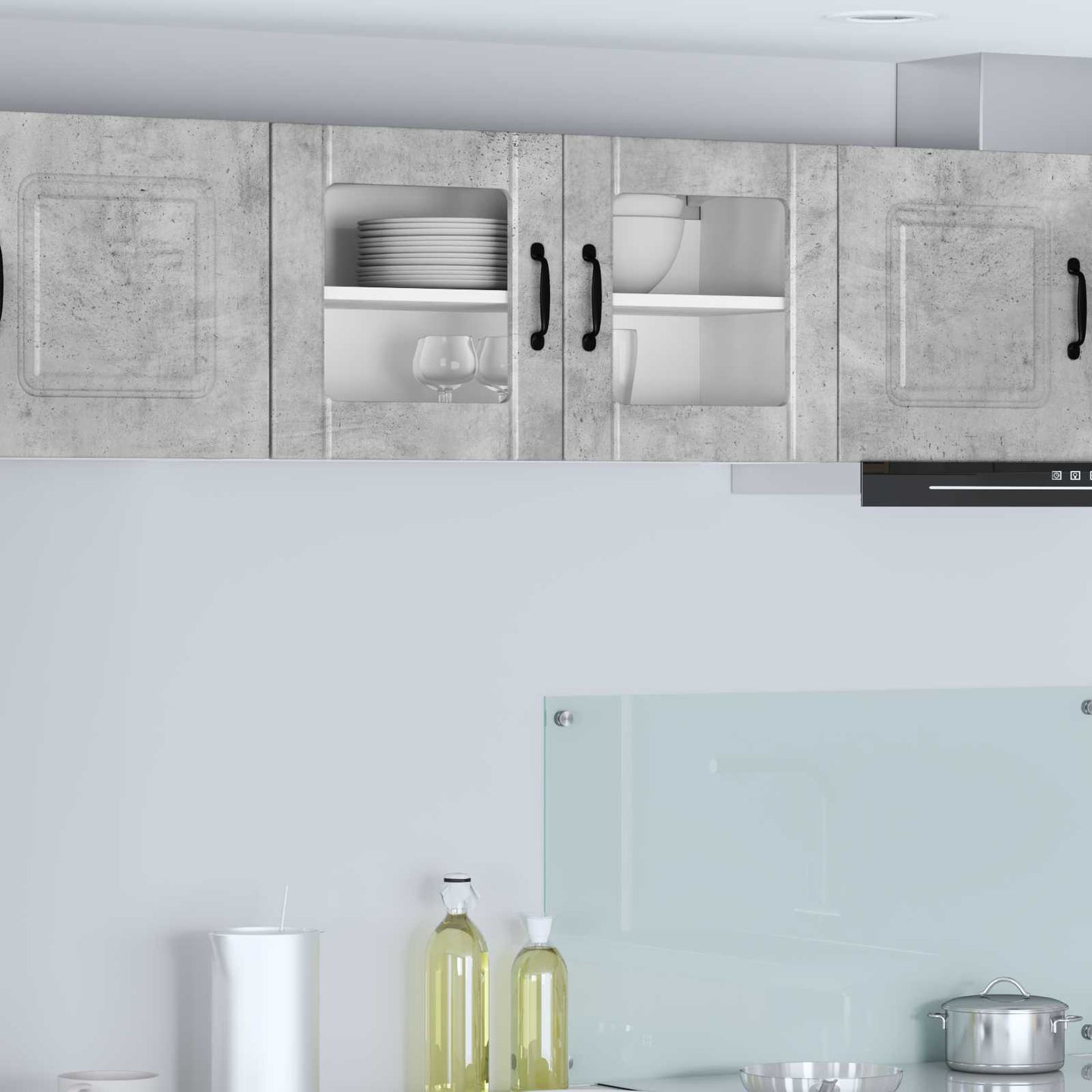 Væglågskab LUCCA Betongrå 80 x 31 x 40 cm Konstrueret træ