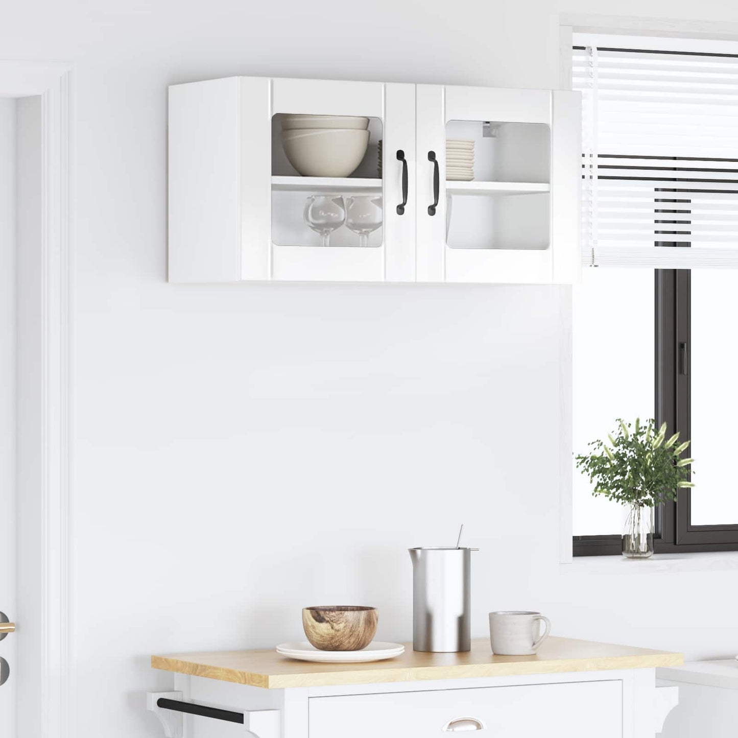Væglågskab LUCCA Hvid højglans 80 x 31 x 40 cm Konstrueret træ