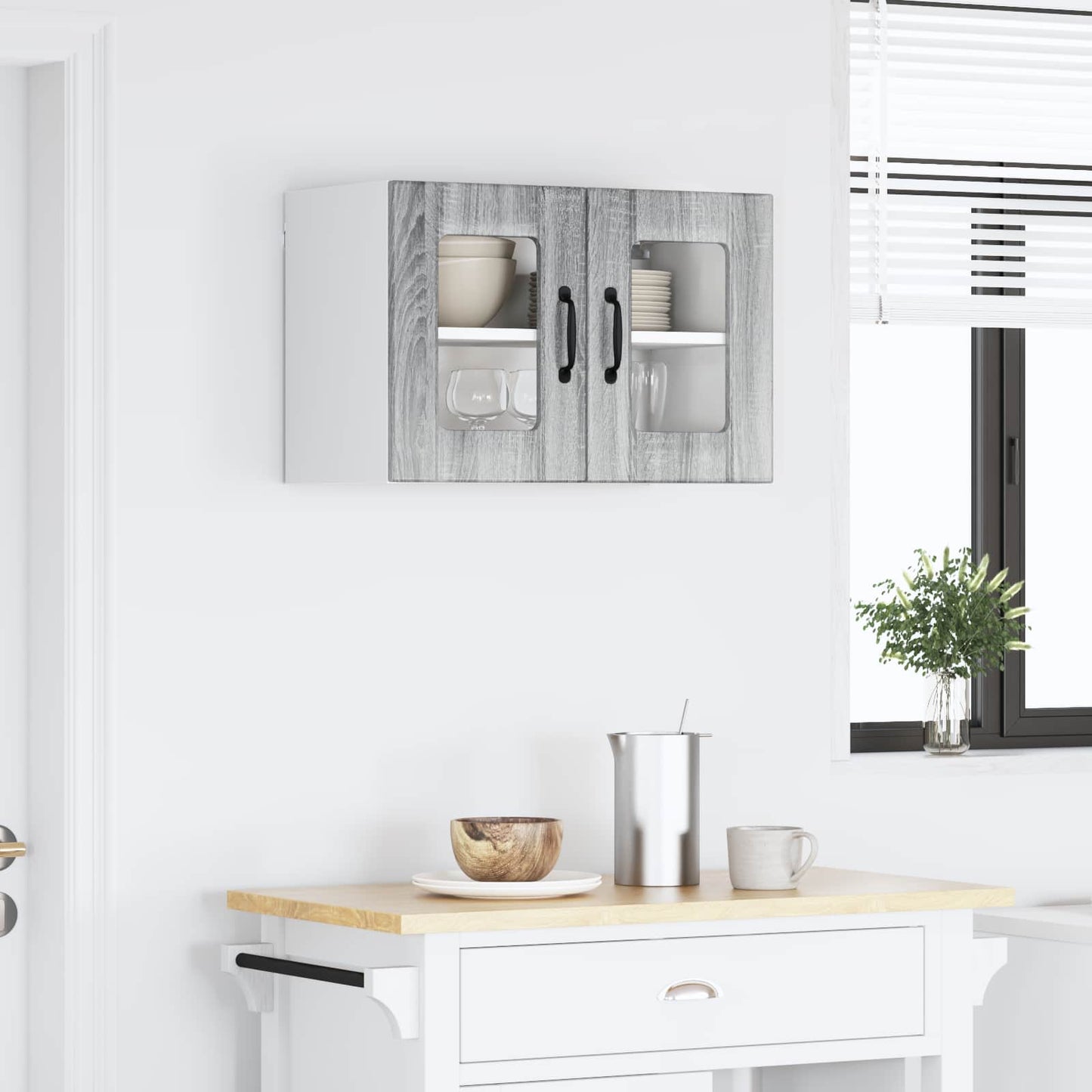 Væglågskab LUCCA Grå sonoma-eg 60 x 31 x 40 cm Konstrueret træ