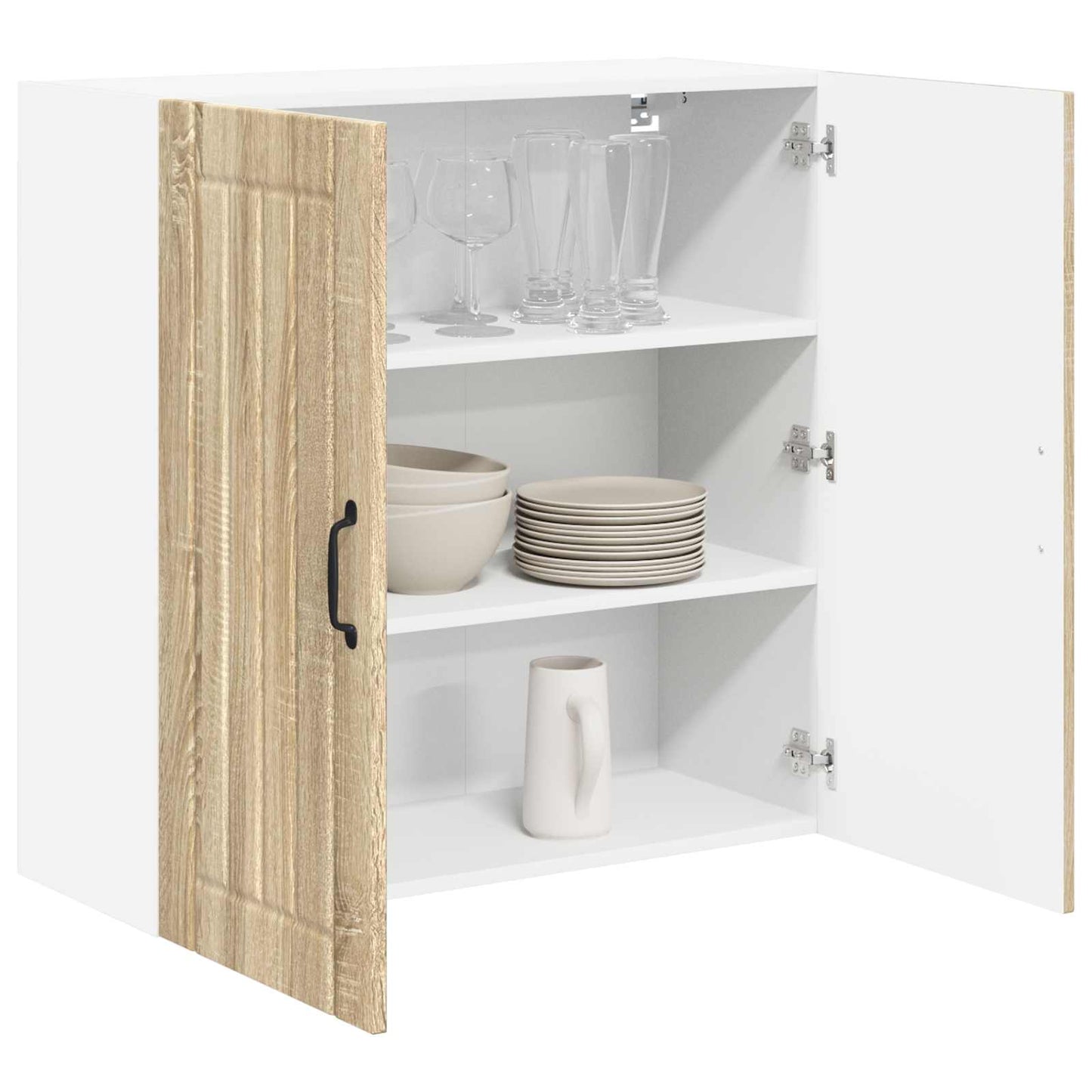 Vægskab LUCCA Sonoma-eg 80 x 31 x 80 cm Konstrueret træ