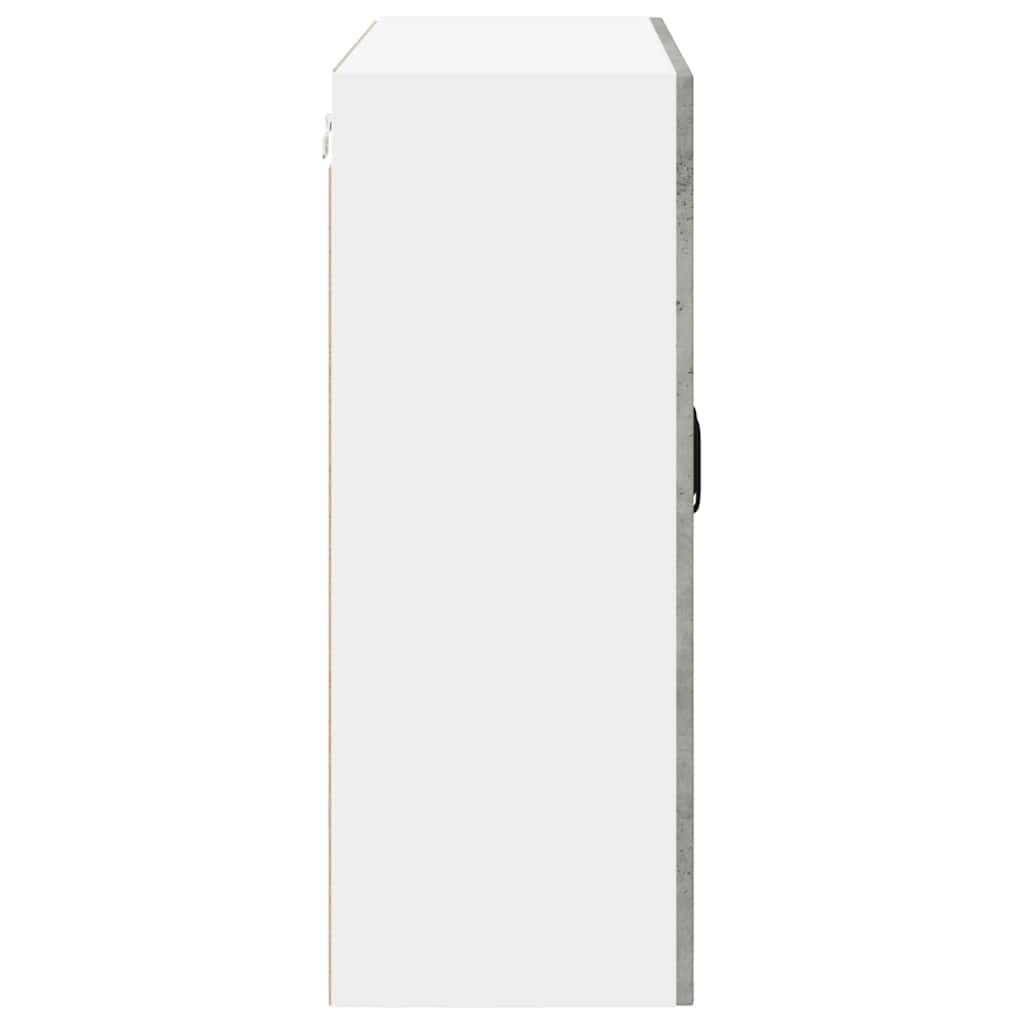 Vægskab LUCCA Betongrå 80 x 31 x 80 cm Konstrueret træ