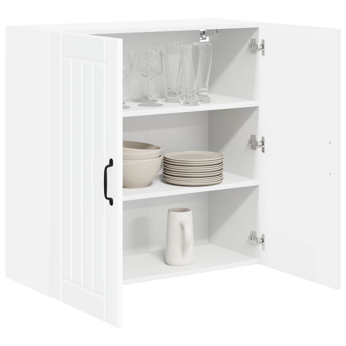 Vægskab LUCCA Hvid højglans 80 x 31 x 80 cm Konstrueret træ