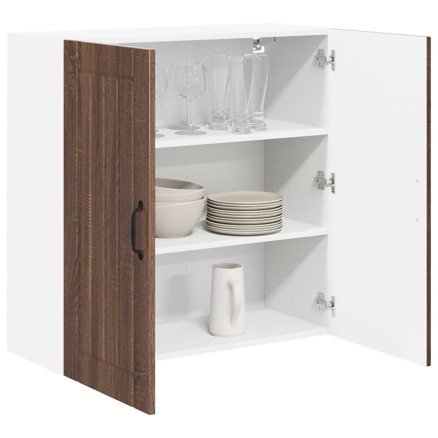 Vægskab LUCCA Brunt eg 80 x 31 x 80 cm Konstrueret træ