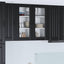 Væglågskab LUCCA Sort 80 x 31 x 80 cm Konstrueret træ