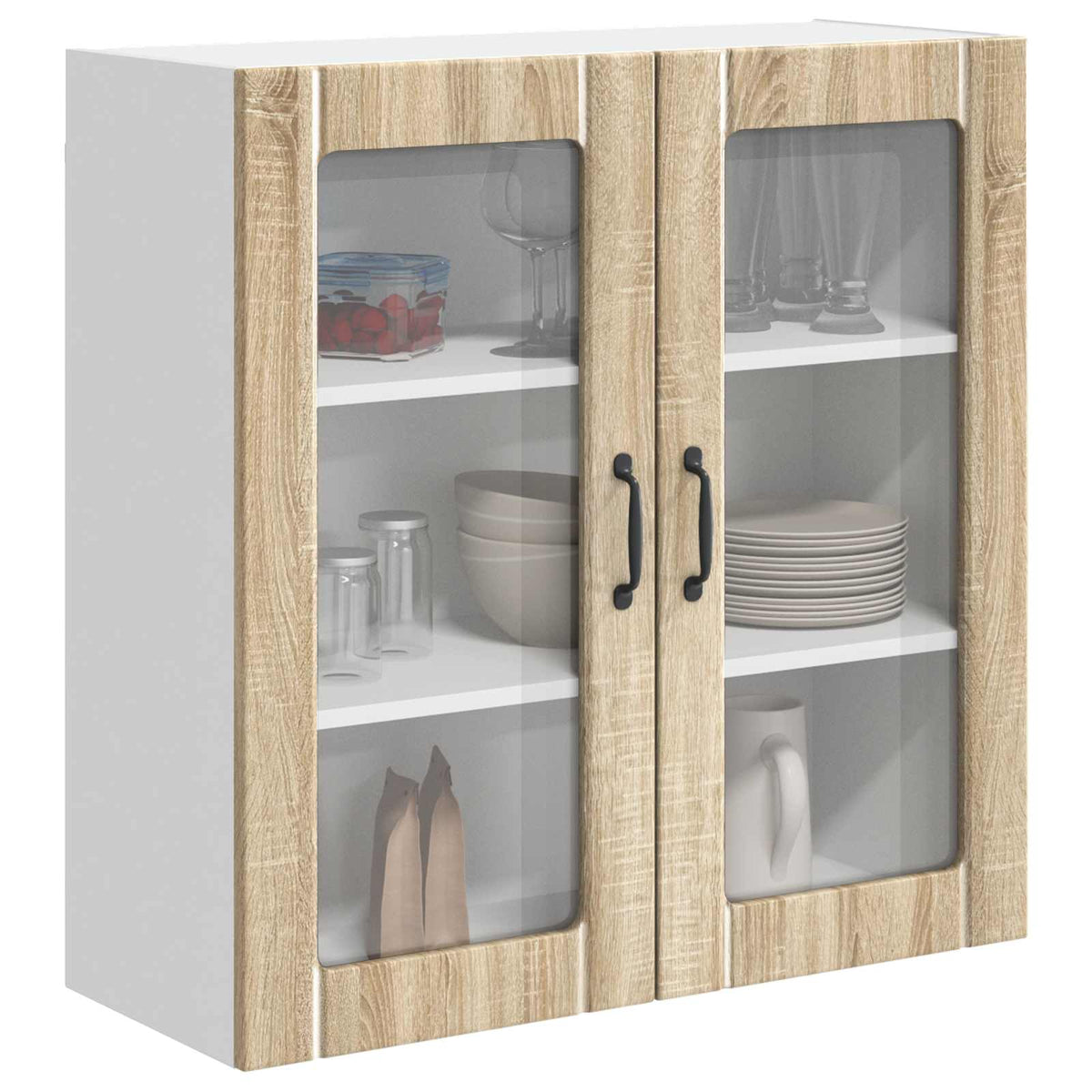 Væglågskab LUCCA Sonoma-eg 80 x 31 x 80 cm Konstrueret træ