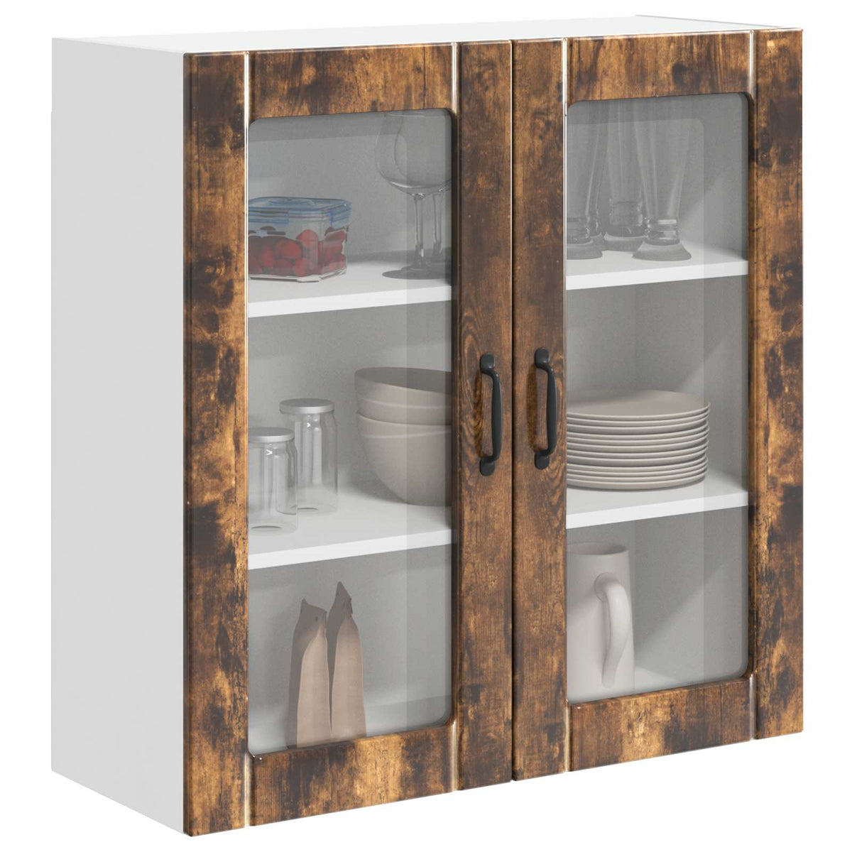 Væglågskab LUCCA Røget eg 80 x 31 x 80 cm Konstrueret træ