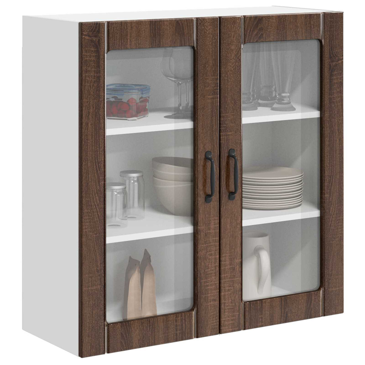 Væglågskab LUCCA Brunt eg 80 x 31 x 80 cm Konstrueret træ