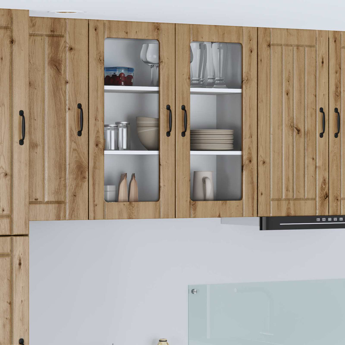 Væglågskab LUCCA Artisan-eg 80 x 31 x 80 cm Konstrueret træ