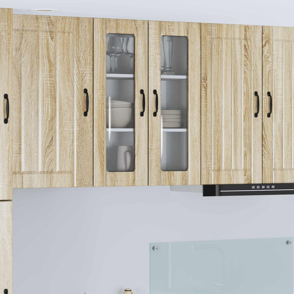 Væglågskab LUCCA Sonoma-eg 60 x 31 x 80 cm Konstrueret træ