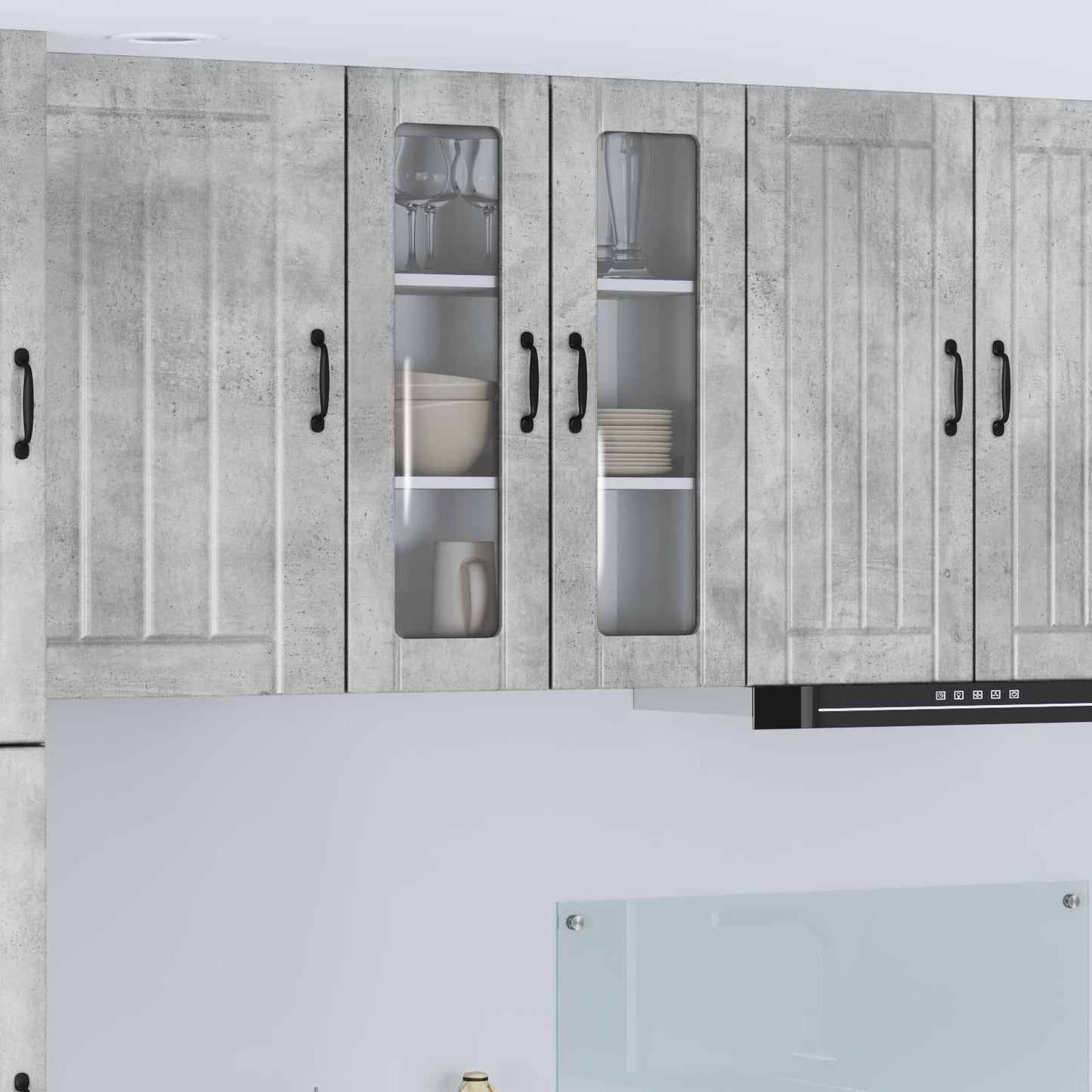 Væglågskab LUCCA Betongrå 60 x 31 x 80 cm Konstrueret træ