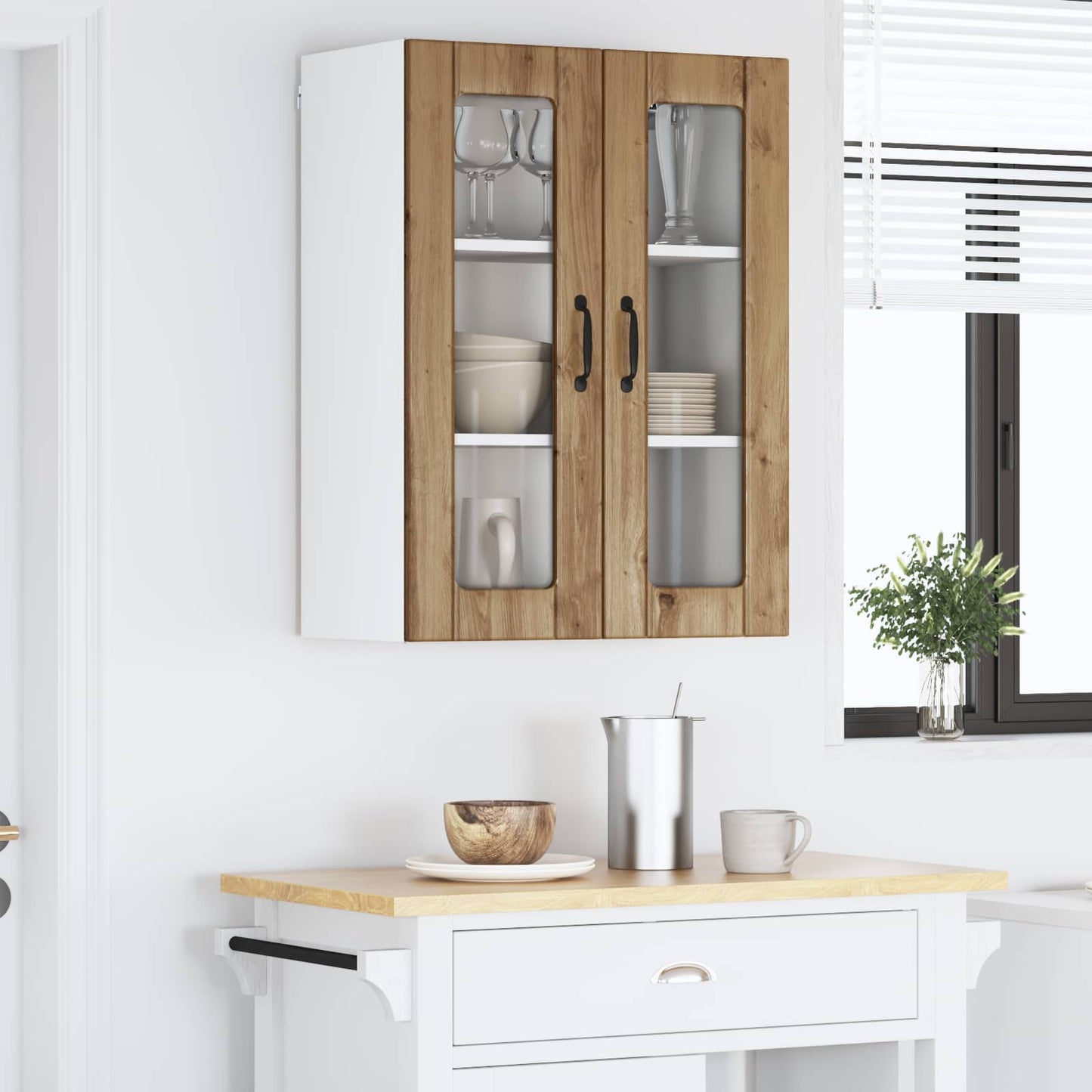 Væglågskab LUCCA Artisan-eg 60 x 31 x 80 cm Konstrueret træ