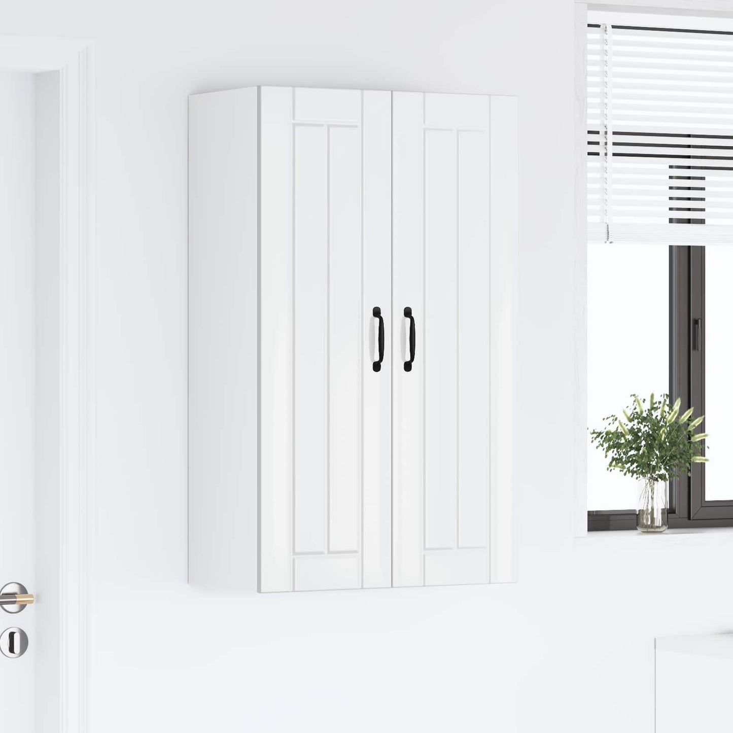 Vægskab LUCCA Hvid højglans 60 x 31 x 100 cm Konstrueret træ