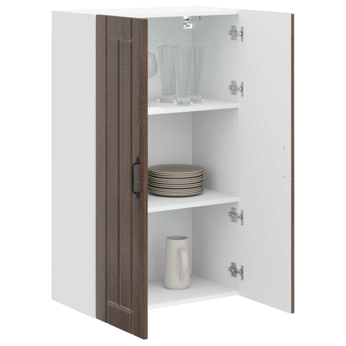 Vægskab LUCCA Brunt eg 60 x 31 x 100 cm Konstrueret træ